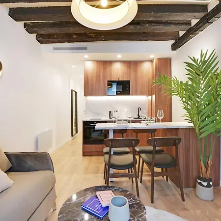 Appartamento Chic - 1br-4p -ac- Marais-vosges *