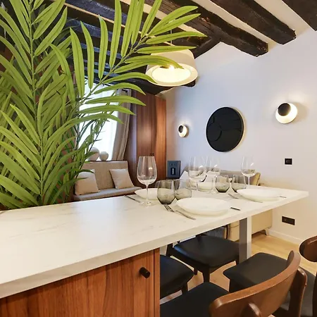 Appartamento Chic - 1br-4p -ac- Marais-vosges