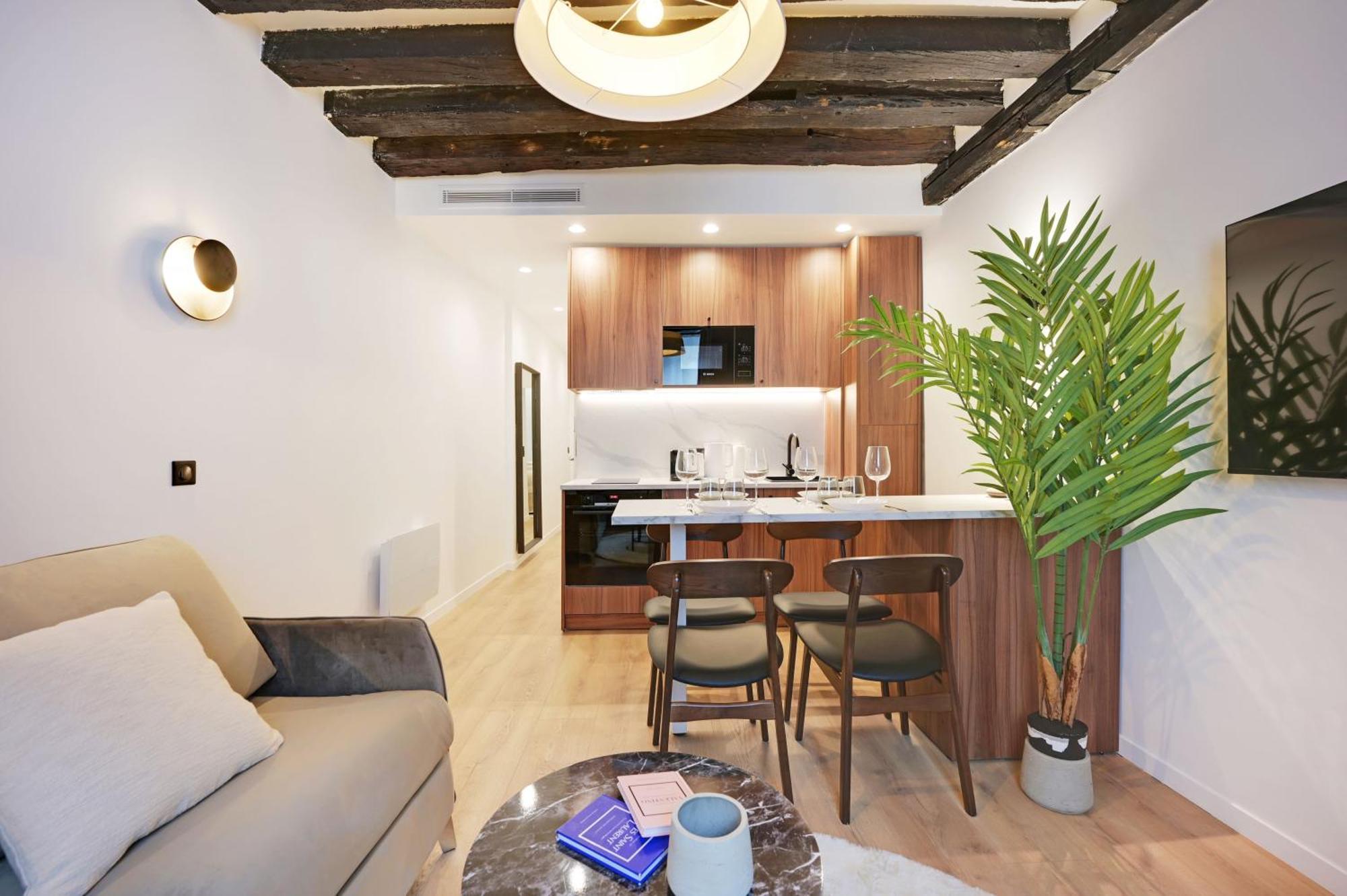 Appartamento Chic - 1br-4p -ac- Marais-vosges *